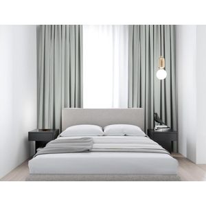 Maroyathome - ELSA basisserie - gordijn met plooiband - semi-verduisterend - kant-en-klaar - 150 x 250 cm (b x h) - lichtgrijsgroen