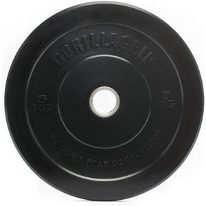 GorillaGrip - Bumperplate 5KG/ 50mm/ Halterschijf/ Weightlifting/ Gewichtheffen