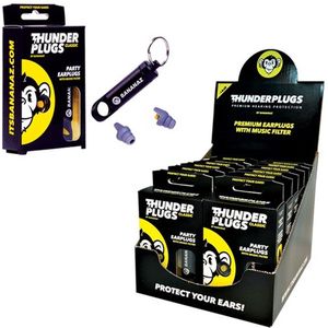 Thunderplugs - Classic - Oordoppen - Grijs en Zwart - Veilige Geluidsdemping