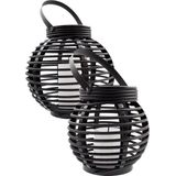 Solar Tuinverlichting - Lantaarn 'Basket' - Small & Medium - Warm Wit Licht