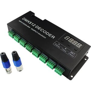 DMX controller voor led strips 24 kanaals