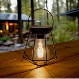 Solar - Vogue - Tafellamp - Warm Wit Licht - Zwart Metaal - Tuinverlichting