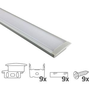 Led strip profiel breed inbouw laag 4 meter