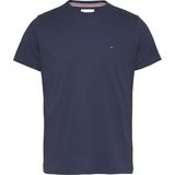 Tommy Jeans - Heren Tee SS Flag Slim Fit Shirt - Blauw