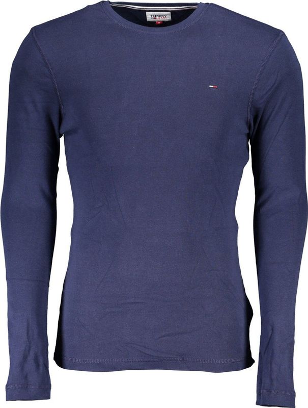 Tommy Jeans - Rib Original - T-shirt - Nachtblauw - Biologisch Katoen