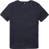 Tommy Hilfiger - Korte Mouwen T-shirt - Blauw - Biologisch Katoen