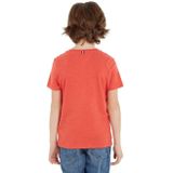 Tommy Hilfiger - BOYS BASIC CN KNIT S/S - T-shirt - Apple Red Heather - Korte Mouwen