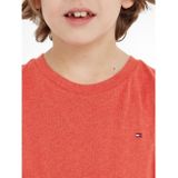 Tommy Hilfiger - BOYS BASIC CN KNIT S/S - T-shirt - Apple Red Heather - Korte Mouwen