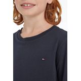 Tommy Hilfiger Longsleeve van Biologisch Katoen Donkerblauw