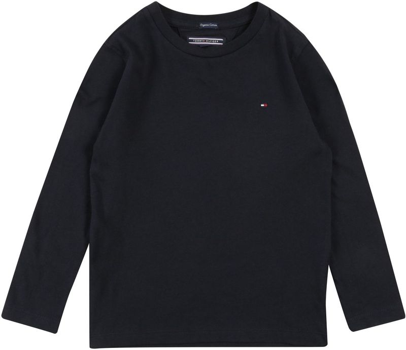 Tommy Hilfiger Longsleeve van Biologisch Katoen Donkerblauw