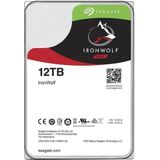 Seagate IronWolf, 12 TB, Interne Harde Schijf, NAS, 3,5"", SATA 6 GB/s, 7200 RPM, 265 MB cache, voor NAS RAID, 3 jaar Rescue Services (ST12000VN0008)