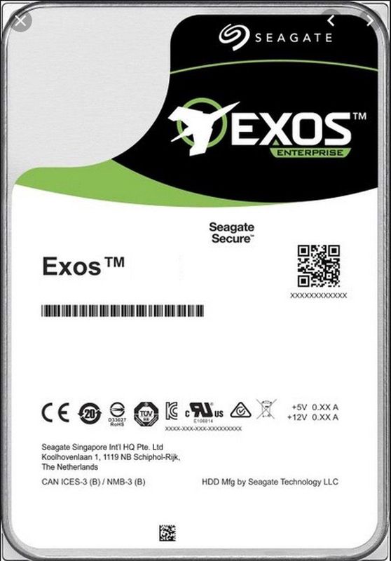 Seagate - Exos X16 - Harde Schijf - 14000 GB - SAS - 7200 RPM
