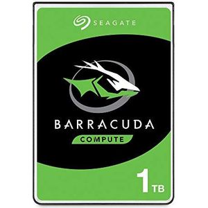 Seagate BarraCuda, 1 TB, Interne Harde Schijf, 2,5"", SATA 6 GB/s, 5400 RPM, 128 MB cache, voor PC & laptop, FFP (ST1000LM048)