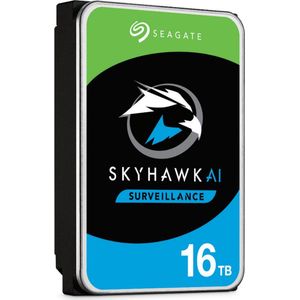 Seagate SkyHawk AI ST16000VE002 - Harde schijf - 16 TB - intern - 3,5"" - SATA 6Gb/s - buffer: 256 MB - met 3 jaar Rescue Data Recovery