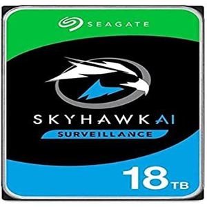 Seagate SkyHawk AI interne harde schijf 18 TB 7200 RPM 256 MB 3.5" SATA III