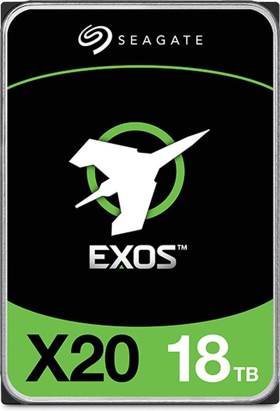 Seagate - Exos X20 - Harde Schijf - 18TB - 3.5 Inch - Zwart