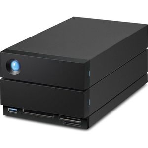 LaCie 2big Dock RAID, 40 TB, externe HDD - Thunderbolt 4-poorten en USB4-compatibiliteit, gegevensherstel (STLG40000400)