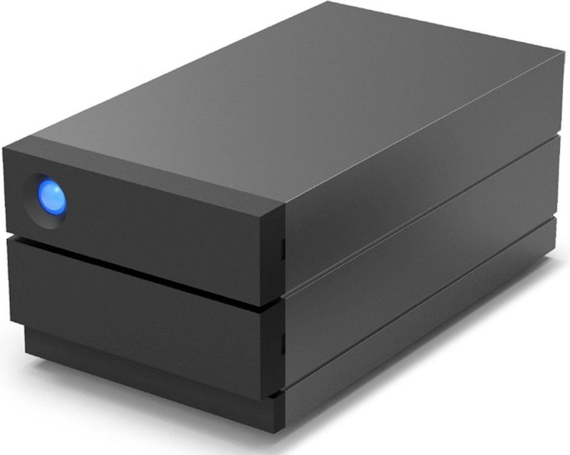 LaCie 2big Raid USB-C 40TB disk array Desktop Zwart