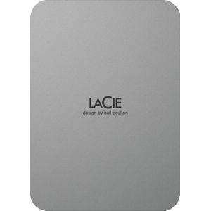 LaCie Mobile Drive (2022) - Externe Harde Schijf - 5 TB - Zilver