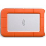 LaCie Rugged Mini, 2 TB, draagbaar, 2,5 inch, externe harde schijf voor pc en Mac, schokbestendig, val- en drukbestendig, met USB-C zonder USB-A-kabel, (STMF2000400)