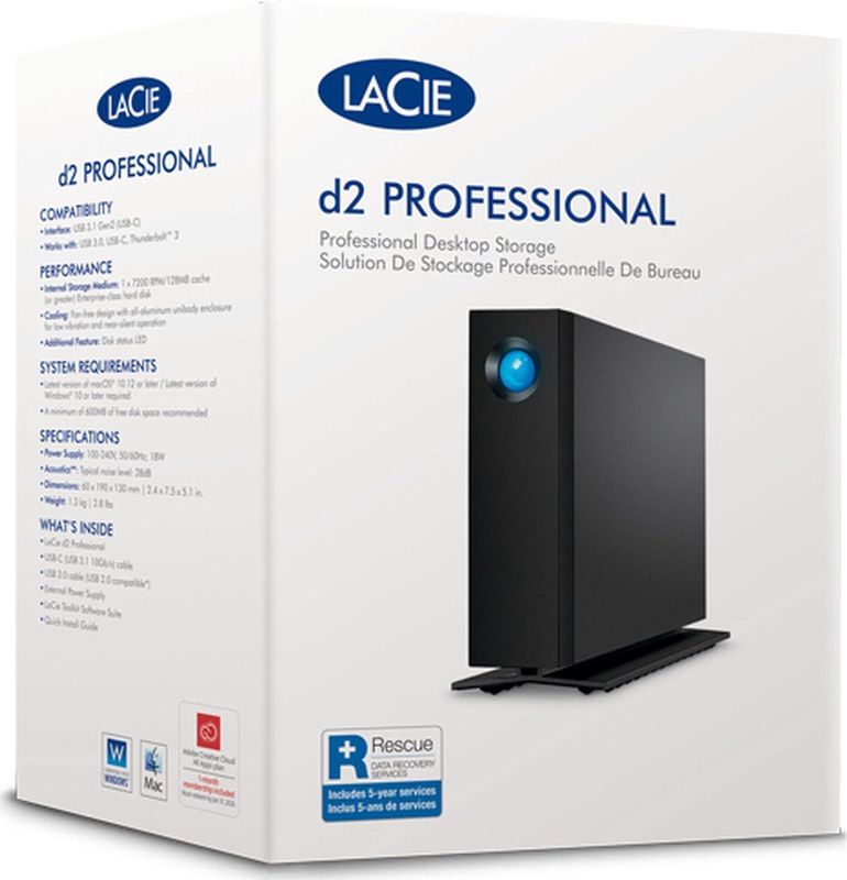 LaCie - d2 Professional - Externe Harde Schijf - Zwart - 24 TB