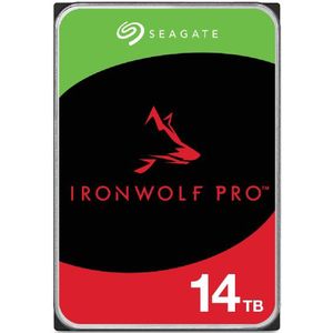Seagate IronWolf Pro ST14000NT001, 3,5 inch, 14000 GB, 7200 RPM (14 TB, 3.5"", CMR), Harde schijf