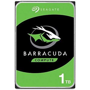 Seagate Barracuda 1 TB interne harde schijf HDD, 3,5 inch, 7200 U/min, 64 MB cache, SATA 6 Gb/s, modelnummer: ST1000DMZ14