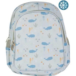 Little Lovely Ocean Big Backpack Blauw