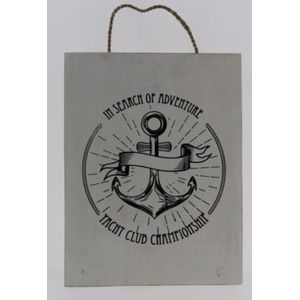 Tekstbord 30x40 cm Yacht Club Championship Ibiza style