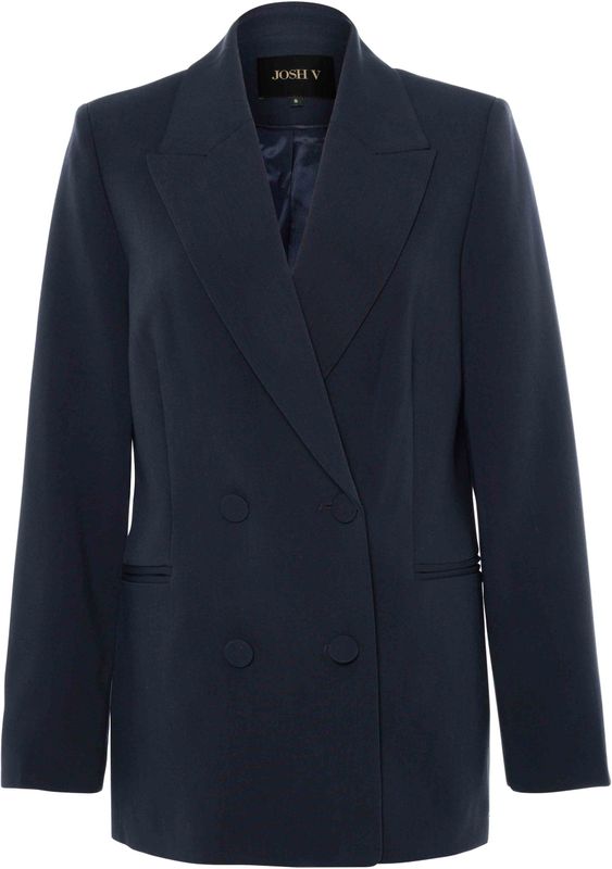 JV Dillen - Blazer - Dark Bleu - Gerecycled Polyester - Regular Fit