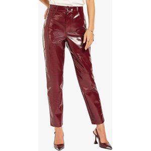 Josh V - Bo - Damesbroek - Berry Red - High Rise - Straight Leg