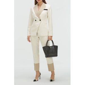 JOSH V - Kenny - Blazer - Ecru - 76% Polyester, 20% Viscose, 4% Elastaan