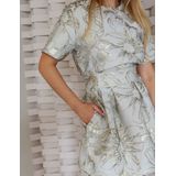 Josh V - Kiliana Top - Stone Silver - Cropped Top - Korte Mouw