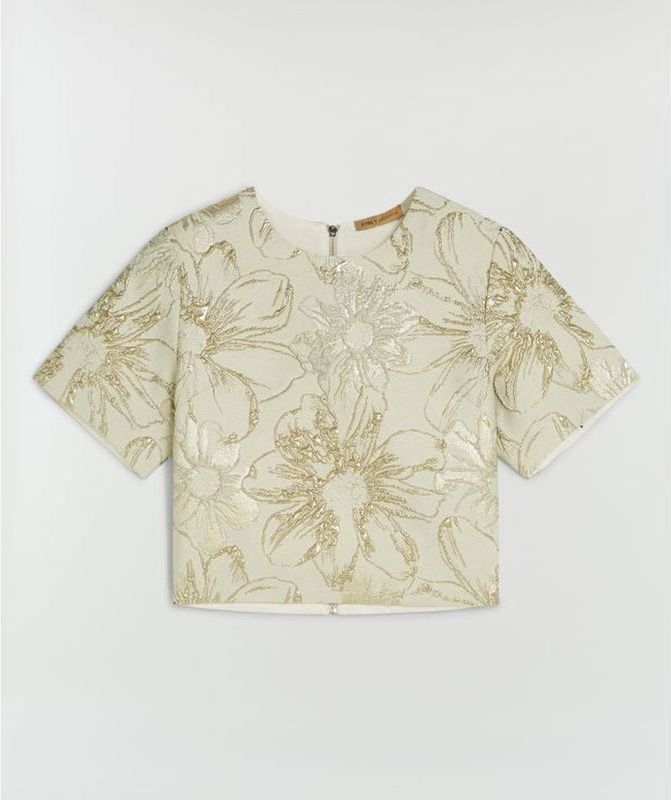 Josh V - Kiliana Top - Stone Silver - Cropped Top - Korte Mouw