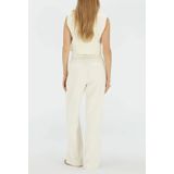 Josh V - Mies - Pantalon - Light Ecru - Soepelvallende Stof - Hoge Taille