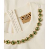 Josh V - Rosina Top - Light Ecru - Aangesloten Top - Korte Mouwen