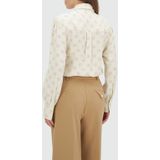 Josh V - Sydney Blouse - Crème-wit - Monogramprint