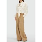 Josh V - Sydney Blouse - Crème-wit - Monogramprint