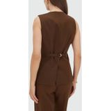 Josh V - Kiro Gilet - Donkerbruin - Damesgilet