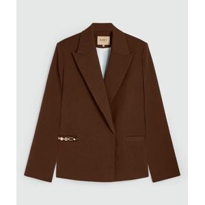 Josh V - Deacon Blazer - Donkerbruin - Oversized Fit