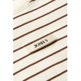 Sue T-Shirt - Creme White/Dark Brown XXS