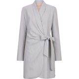 Bonita - Blazerjurk - Lichtgrijs - Met Strikdetail en Schoudervullingen