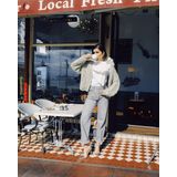 Fayenna - Cardigan - Warm Grey Melange