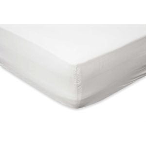 Hoeslaken - Wit - Katoen Perkal - 80x200 cm - 35 cm Hoekhoogte