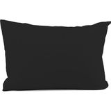 Kussensloop Hotelsluiting Percal Katoen zwart Kussenslopen set van 2 stuks