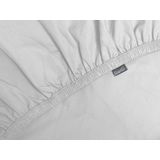Splittopper Hoeslaken Katoen Perkal - licht grijs - 180x220cm - Split Enkel - Single Split