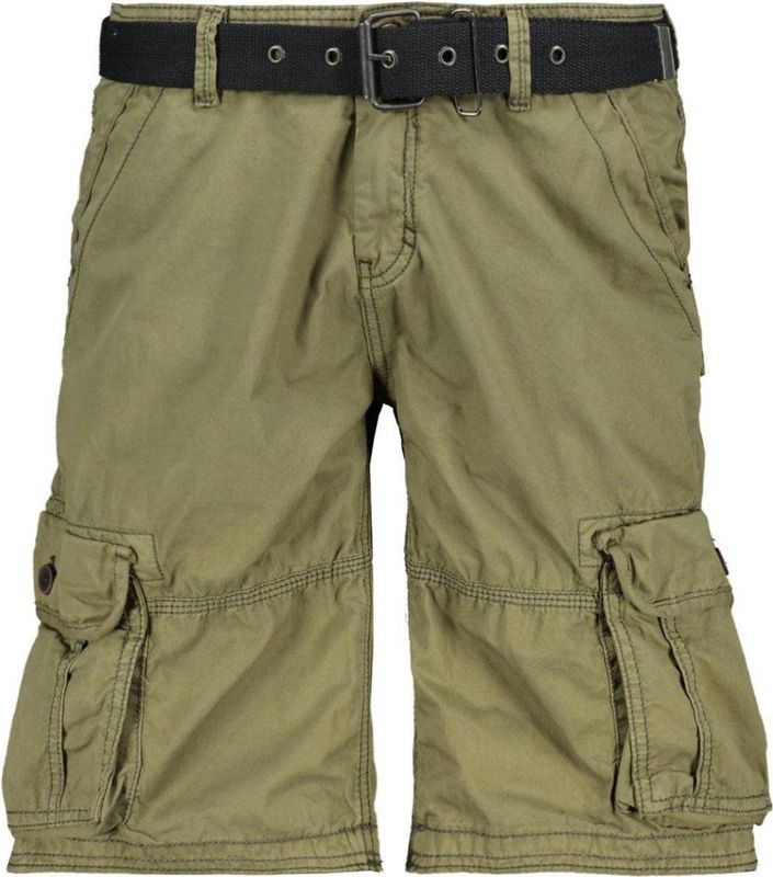 Regular Fit Cargoshorts mit Stoffgürtel Modell 'DURRAS'