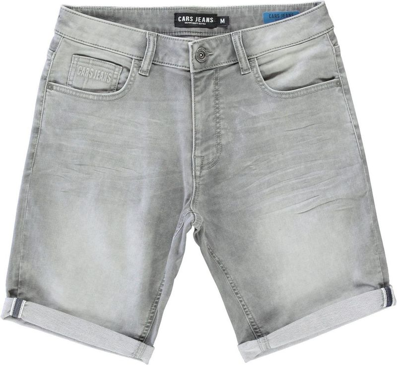 Bermuda - Grijs - Katoen - Regular Fit