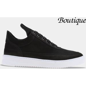 Filling Pieces Low Top Ripple Basic Black White - Heren Sneaker