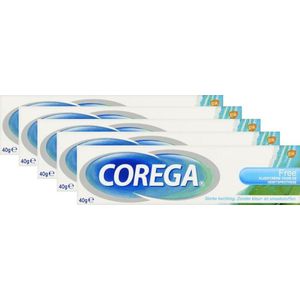 Corega Creme Free - Kleefpasta - 5 x 40 Gram Voordeelverpakking